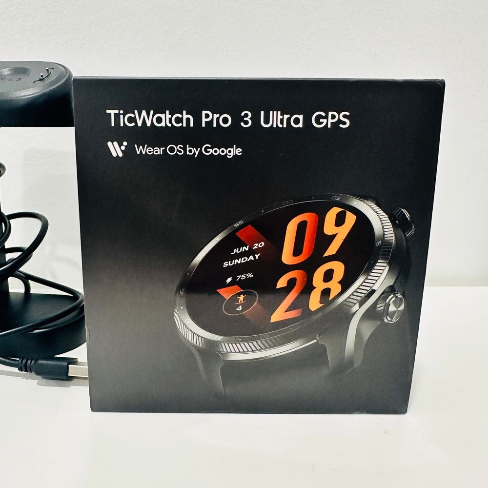 Mobvoi TicWatch Pro 3 Ultra GPS Smartwatch Shadow Black Wear OS WH12088